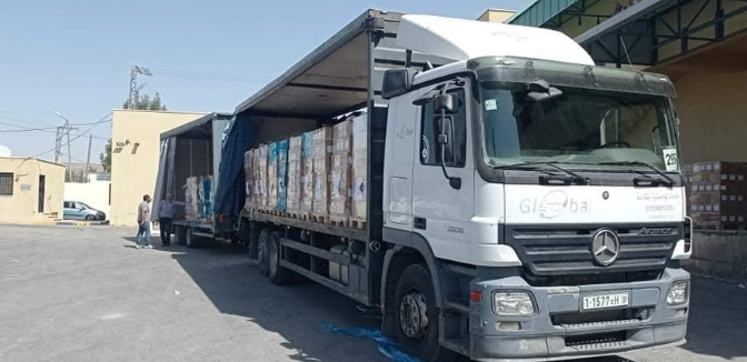 شحنة جديدة من الأدوية في طريقها لقطاع غزة